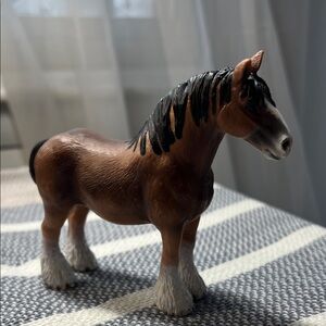 Brown Horse Figurine with Black Mane from Schleich